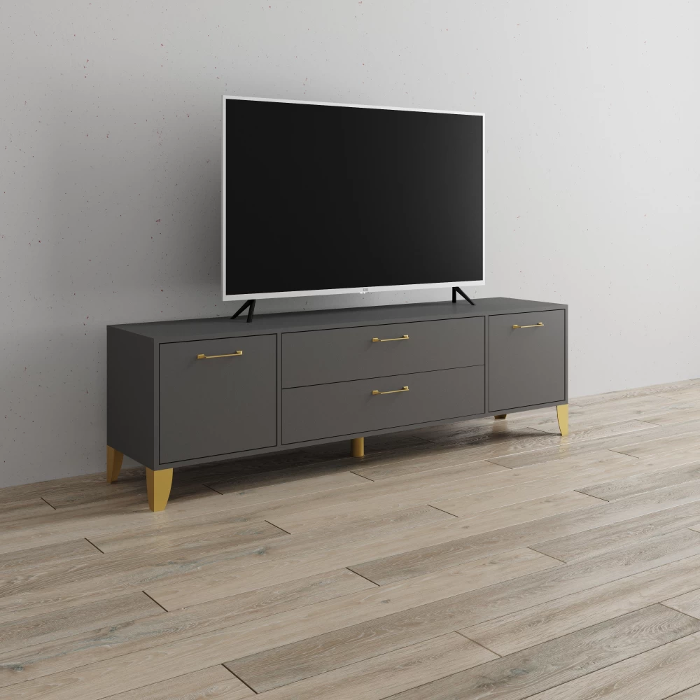 Тумба ТВ Парус-13 графит серый