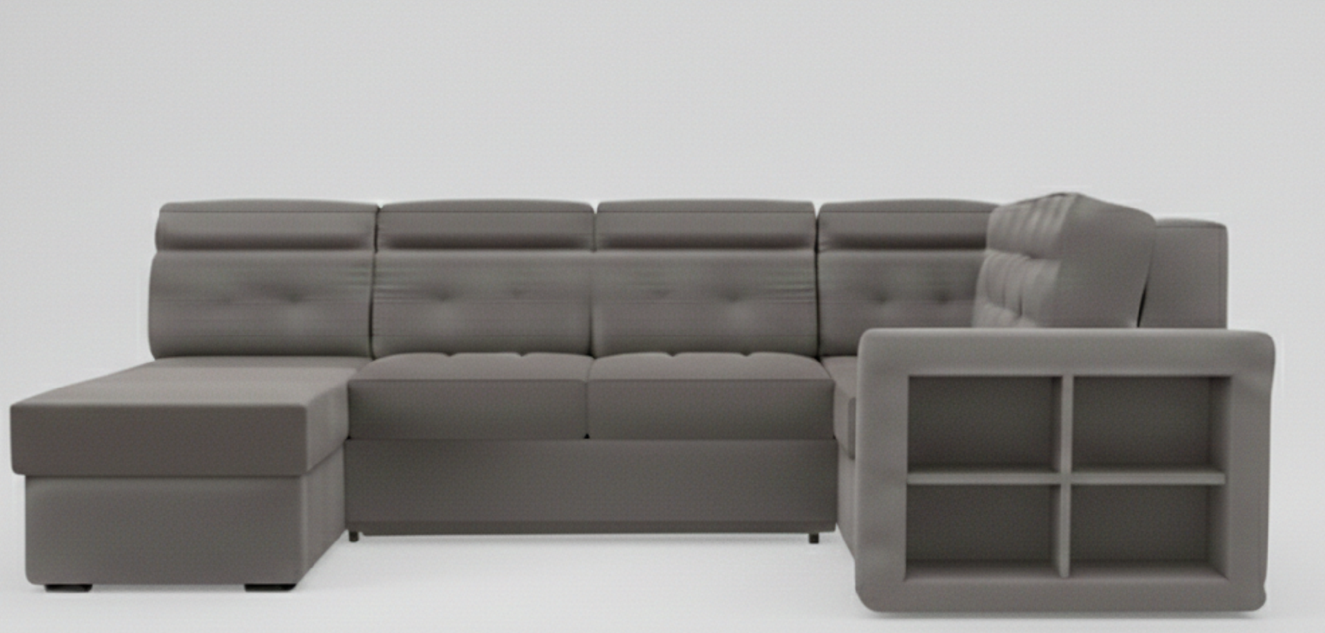 Диван угловой Мартин ДКУ-П Тк.SELFIE Stone 2 кат Апогей