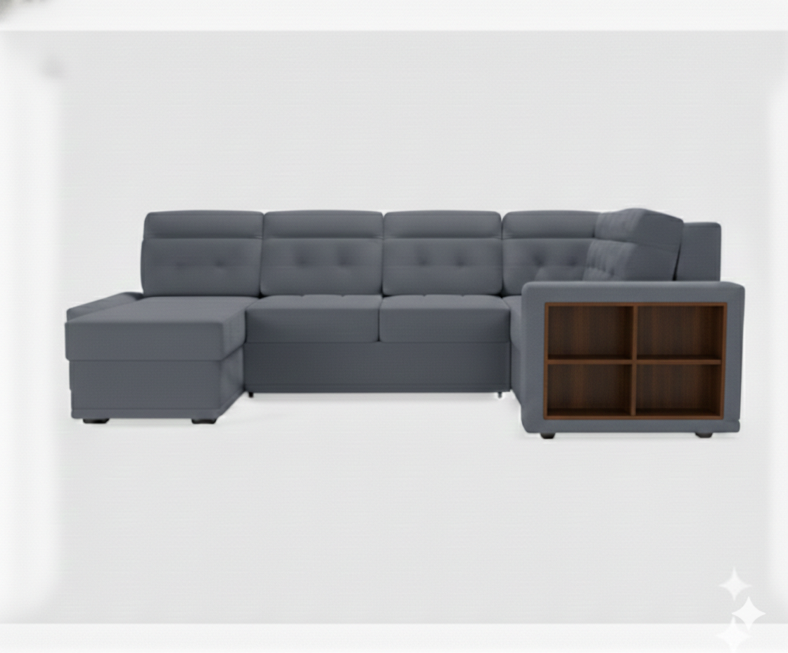 Диван угловой Мартин ДКУ-П Тк.Daily 998 4 кат Апогей