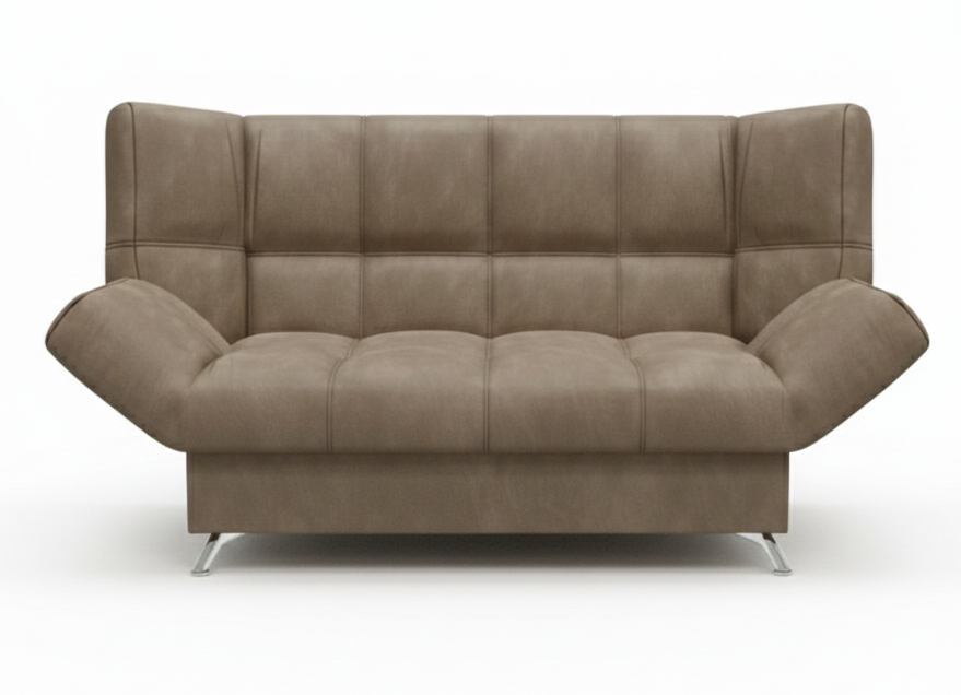 Диван Клик-кляк 8 ДК прямой Тк.LUMA 05 бежевый 2 кат Апогей