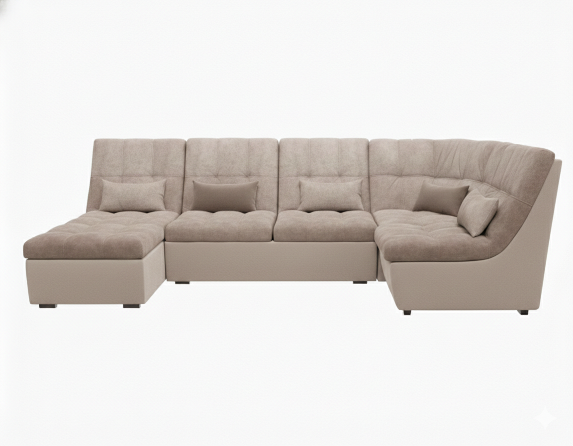 Диван угловой София-2 ДКУ латы Тк.Fortis 112 + Fortis 290 3 кат Апогей