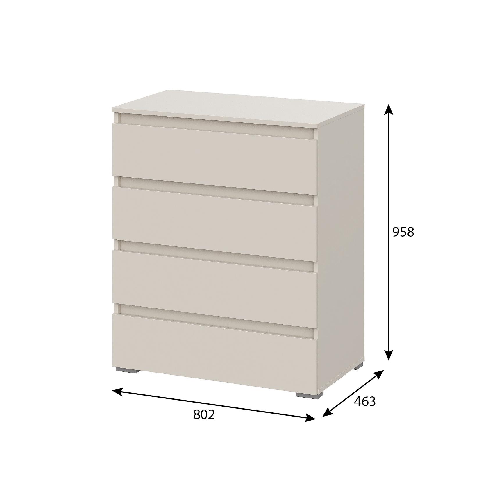 Люмо Комод КМ 02 802х958х460 (Кашемир)