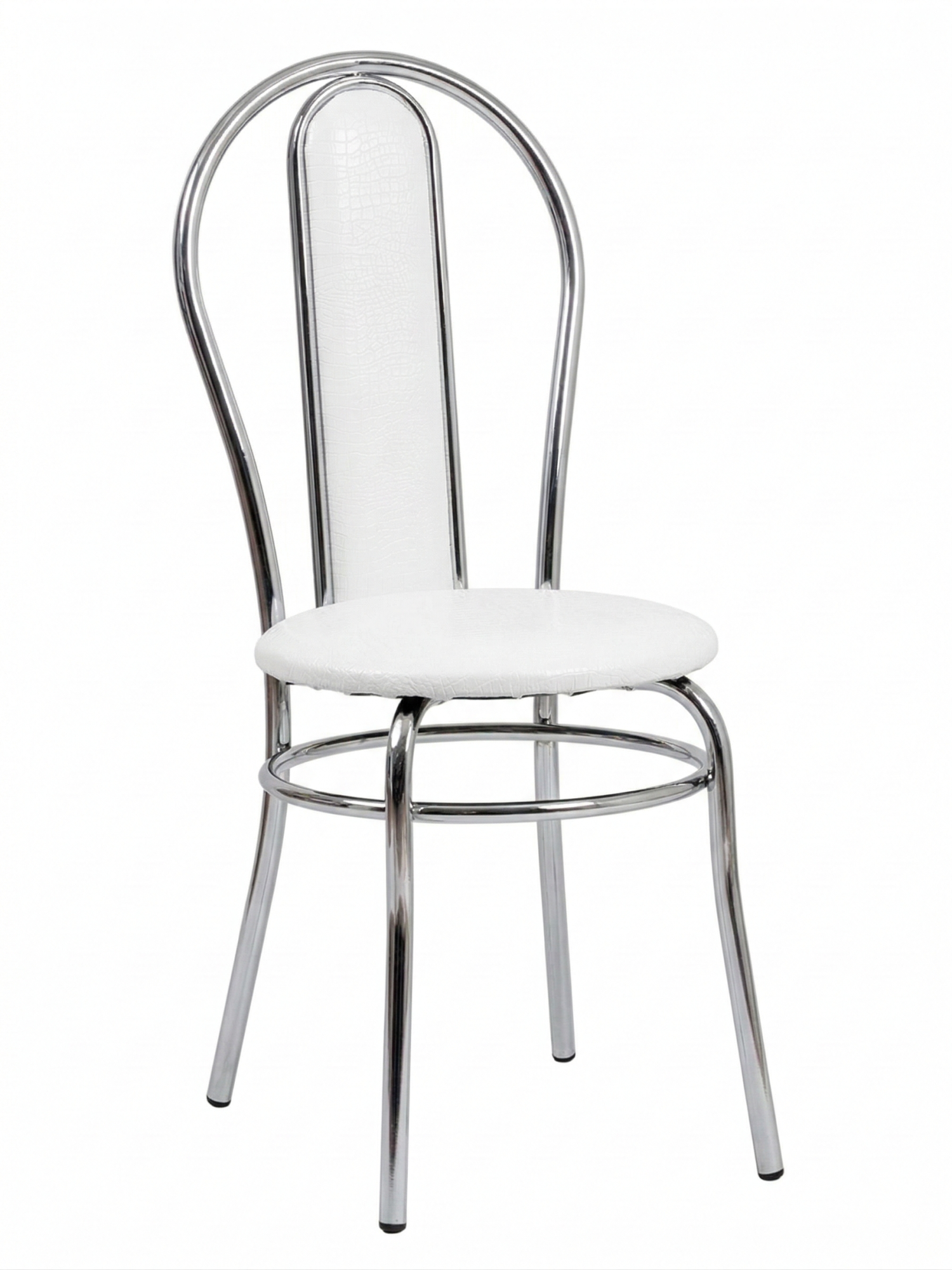 Стул кухонный Премьер (каркас хром) Кз.Белый Казань+