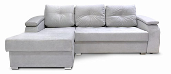 Диван Техас Д2 с оттоманкой (правый) Тк.CF016-33 + CF016-33 4 кат ЭКО