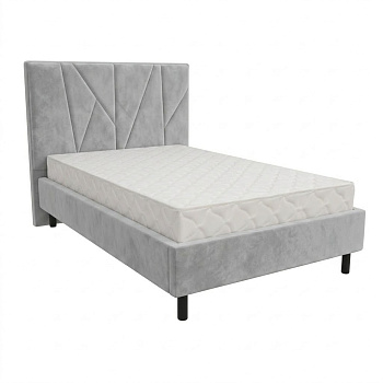 Кровать Рица-3 1,2*2,0 с П.М. Тк. Шторм 425 1 кат  Апогей