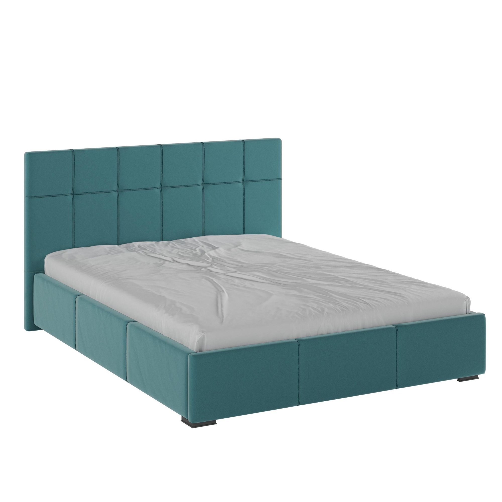 Корпус Рио интерьерной кровати (1,2м) бирюза квадрат