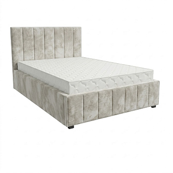 Кровать Кордова-1 1,4*2,0 с П.М. Тк. Kioto Bone светло-коричневый 2 кат Апогей