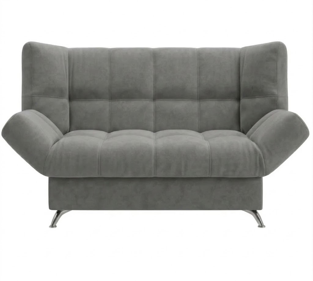 Диван Клик-кляк 8 ДК прямой Тк.Шторм 24 серый 1 кат Апогей