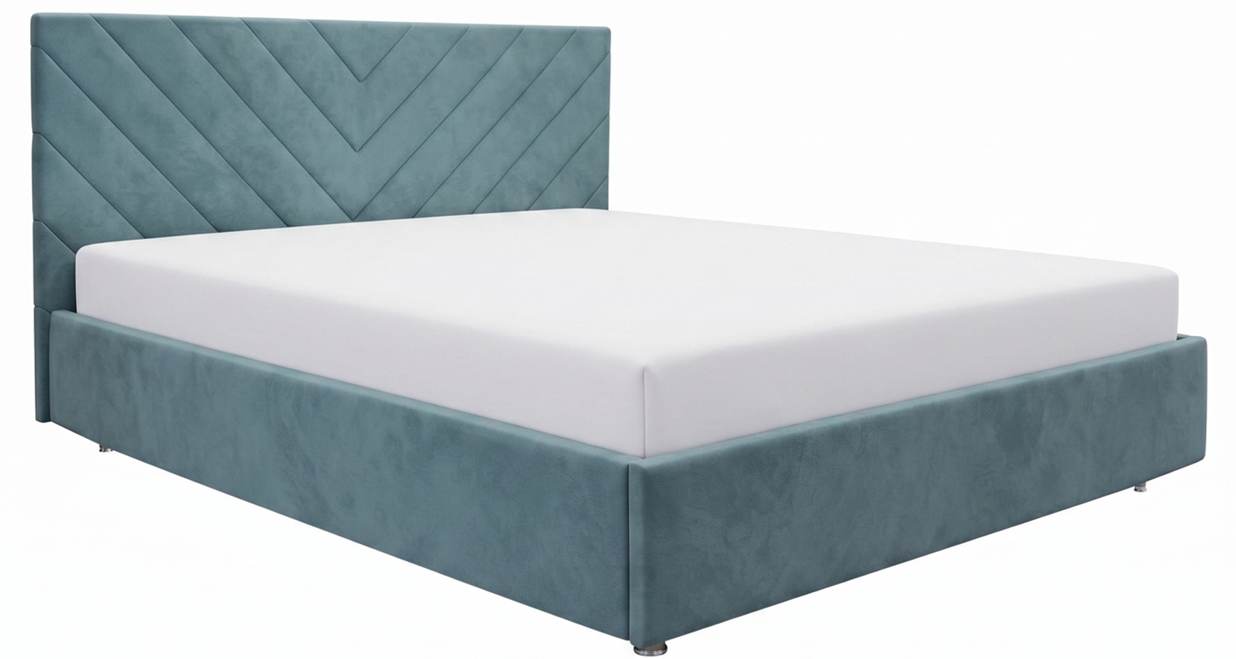 Кровать Жардин SMART (Релакс) (160*200, с ПМ (Модус 17)) голубой