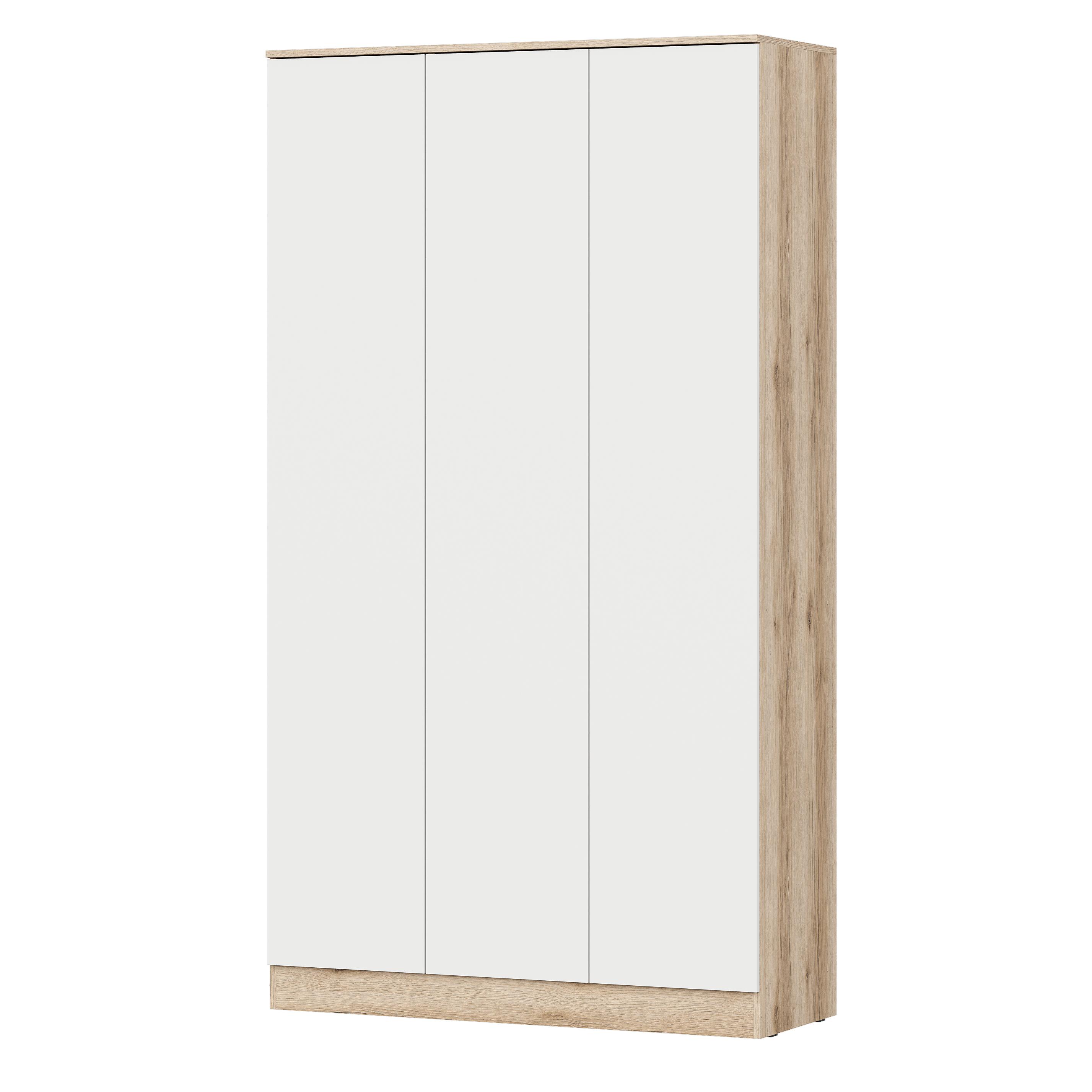 Модульная система "Брауни" Шкаф трехстворчатый Дуб Делано/Белый NN Модульная система "Брауни" Шкаф трехстворчатый Дуб Делано/Белый NN