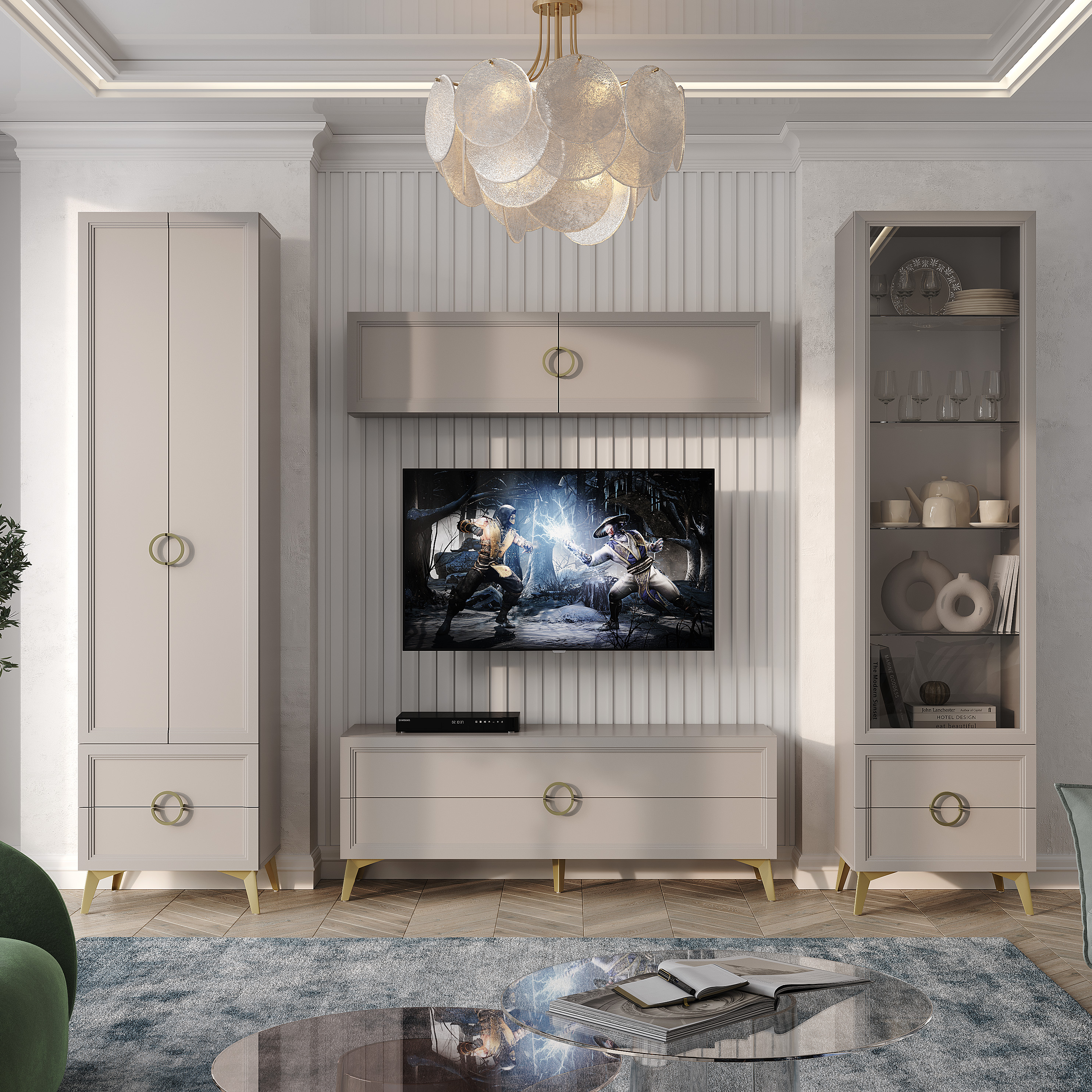 Шкаф навесной "Эстетика" ШКН-02 Кашемир