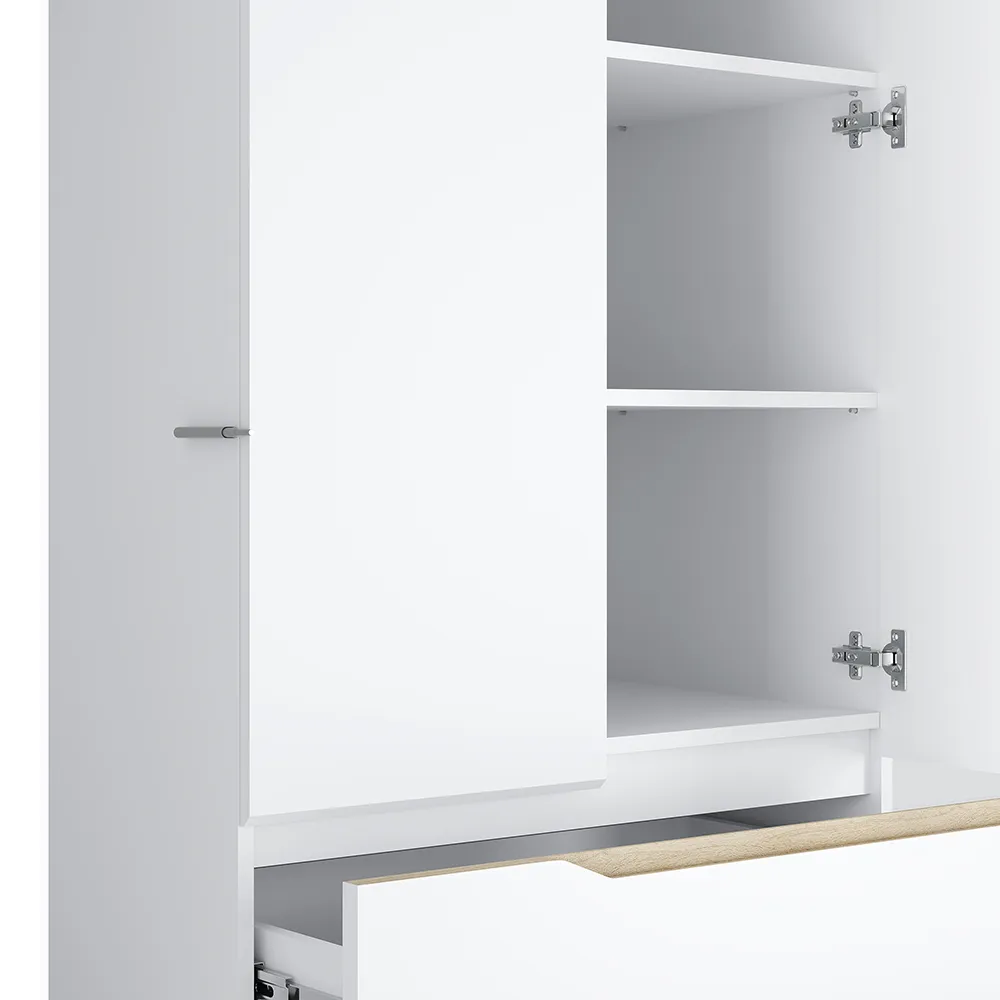 Шкаф 3-х створчатый "Тиана" ШК-07 Белый/Древесный