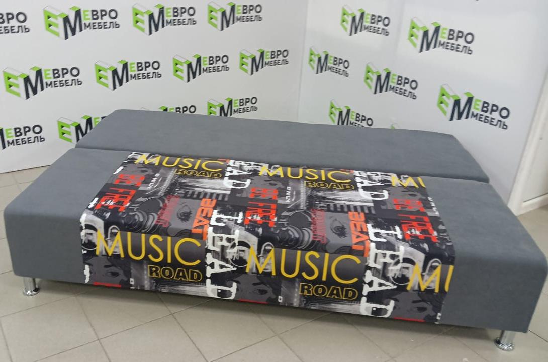 Диван Мадрид роад графит + ЦФ016-20 1 кат Евромебель