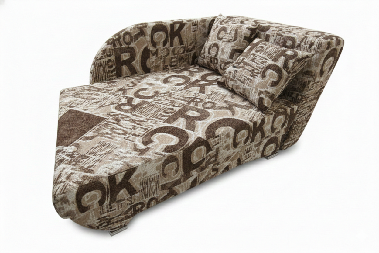 Кресло-тахта Юниор правый Тк.Рок браун 1 кат Евромебель