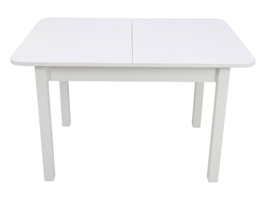Стол Висма раздвижной 1200(1980)*800 ноги квадро белые Белое Пл.L011ТС белый