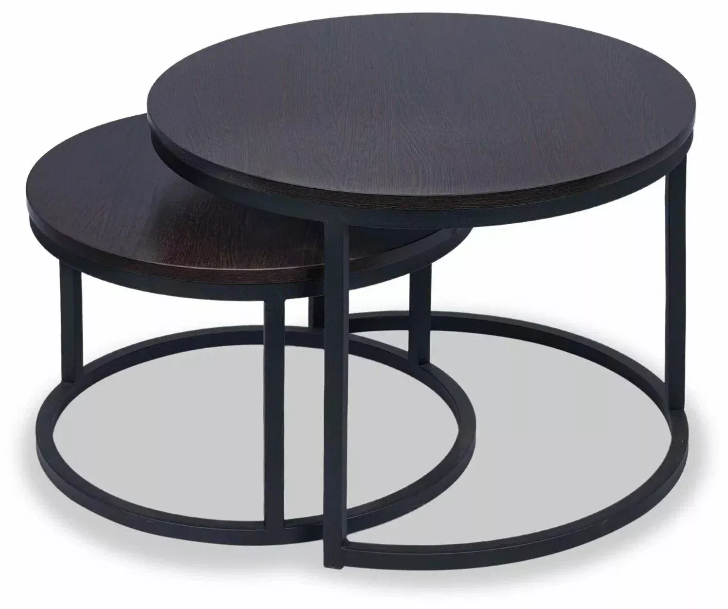 Стол Сфера журнальный ноги лофт черные Черное ЛДСП Железный уголь Висма