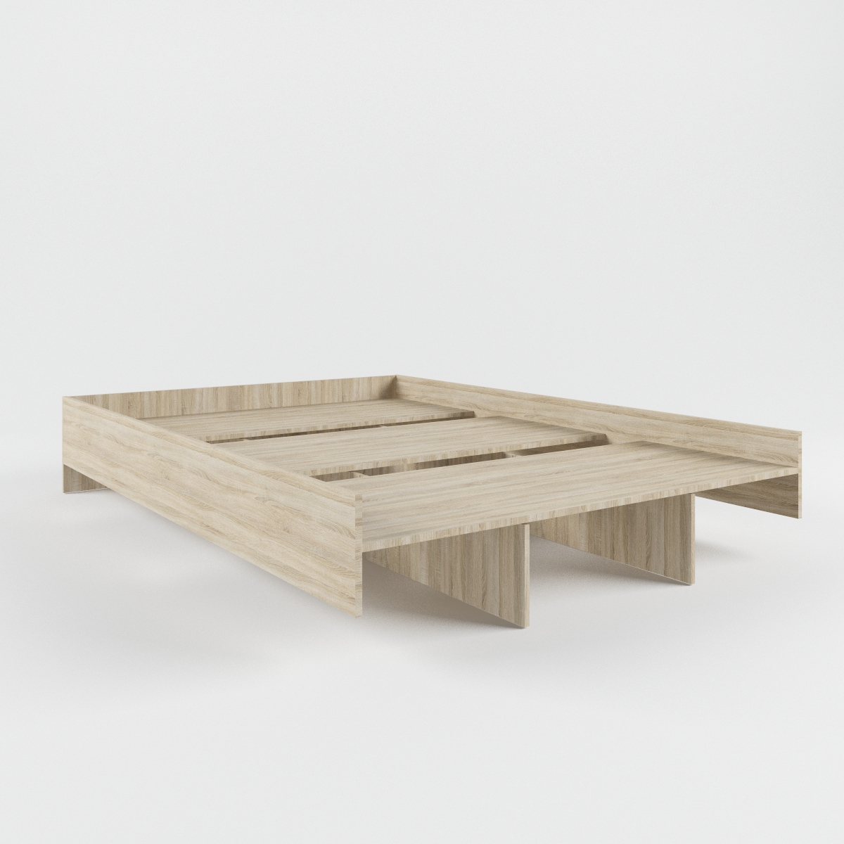 МС Софи Кровать Сонома/Белый СКР 1400.1 NEW