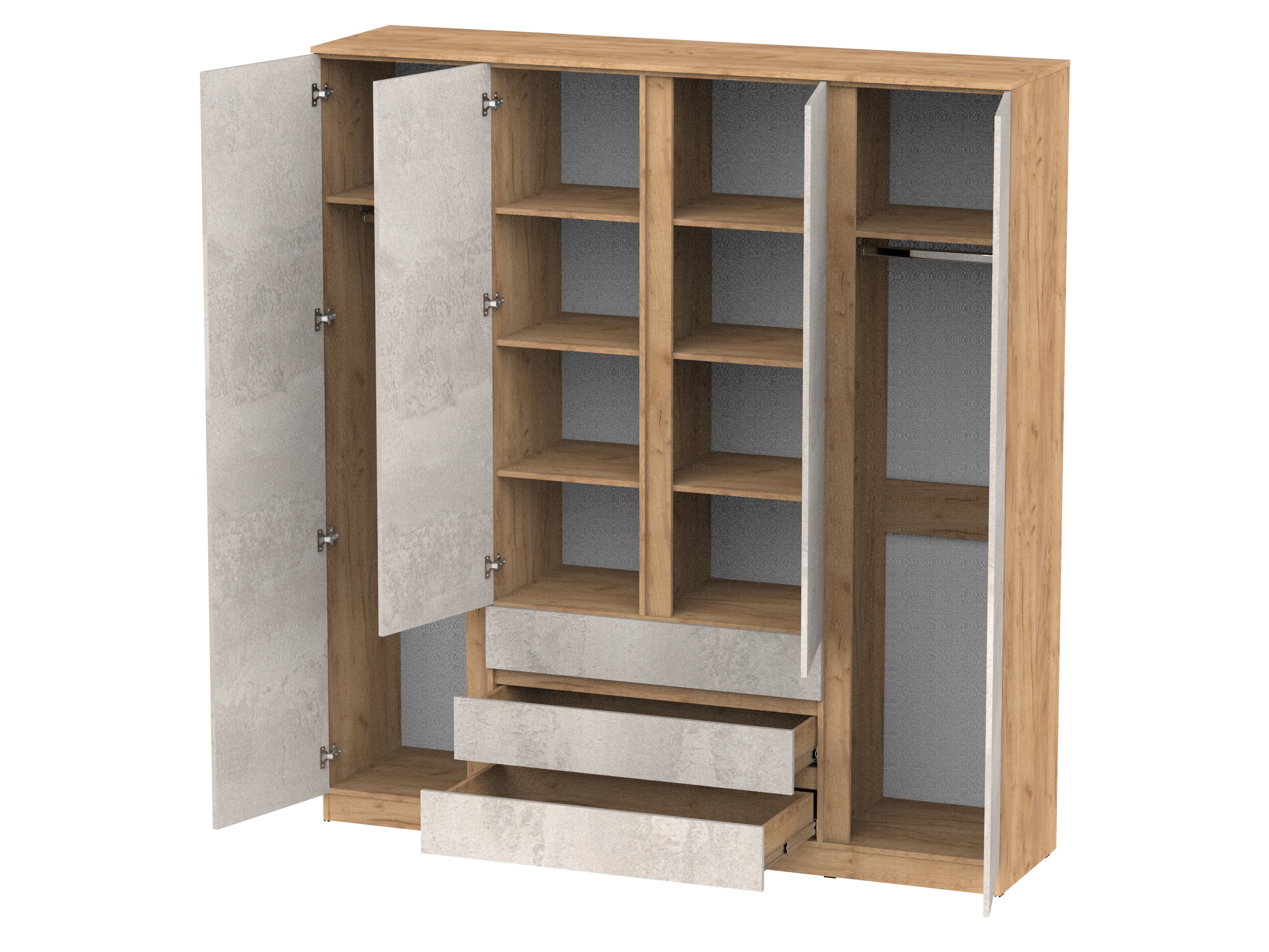 Шкаф БЕНТОН 4-х створчатый 2011х2200х520