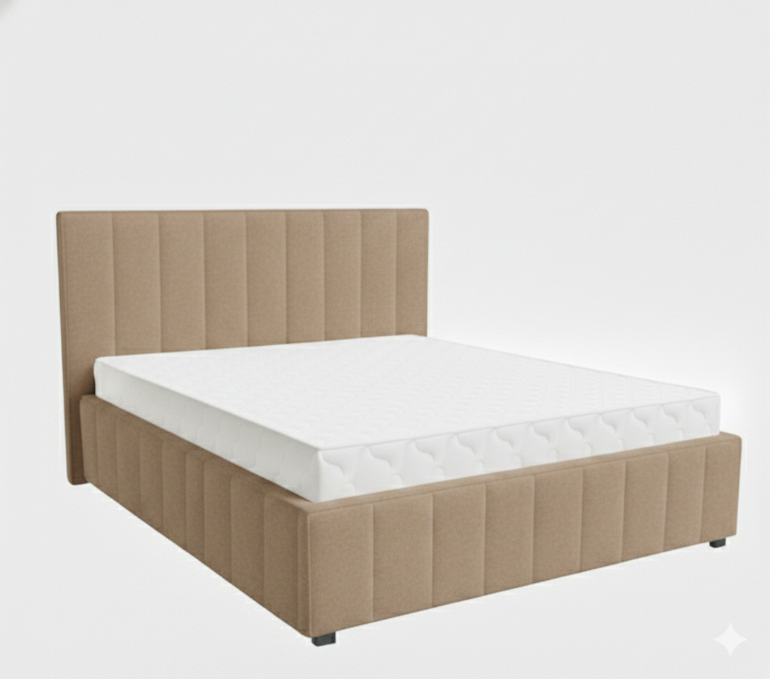 Кровать Кордова-1 1,6*2,0 с П.М. Тк. Frisco 14 UNIQ бежевый 3 кат  Апогей