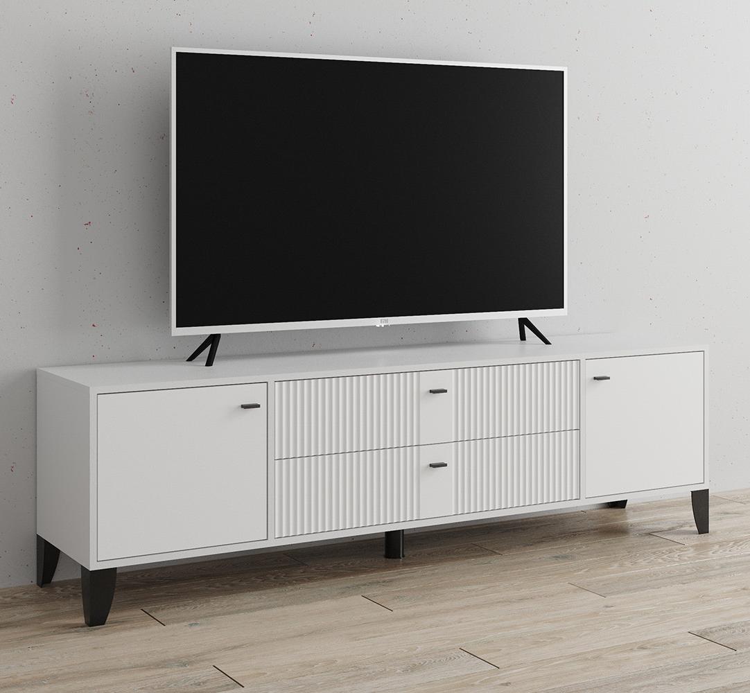 Тумба ТВ Парус-10 белый/белый снег