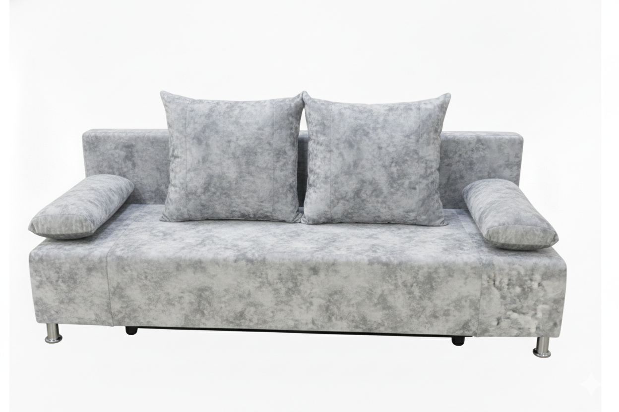 Диван Мадрид ЦФ003-15 серебристо-серый 1 кат Евромебель