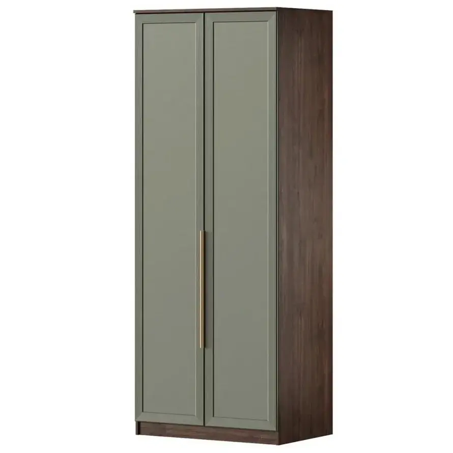 Тиана Шкаф 2х дверный с ящ Дуб Апрель темны/Мидори