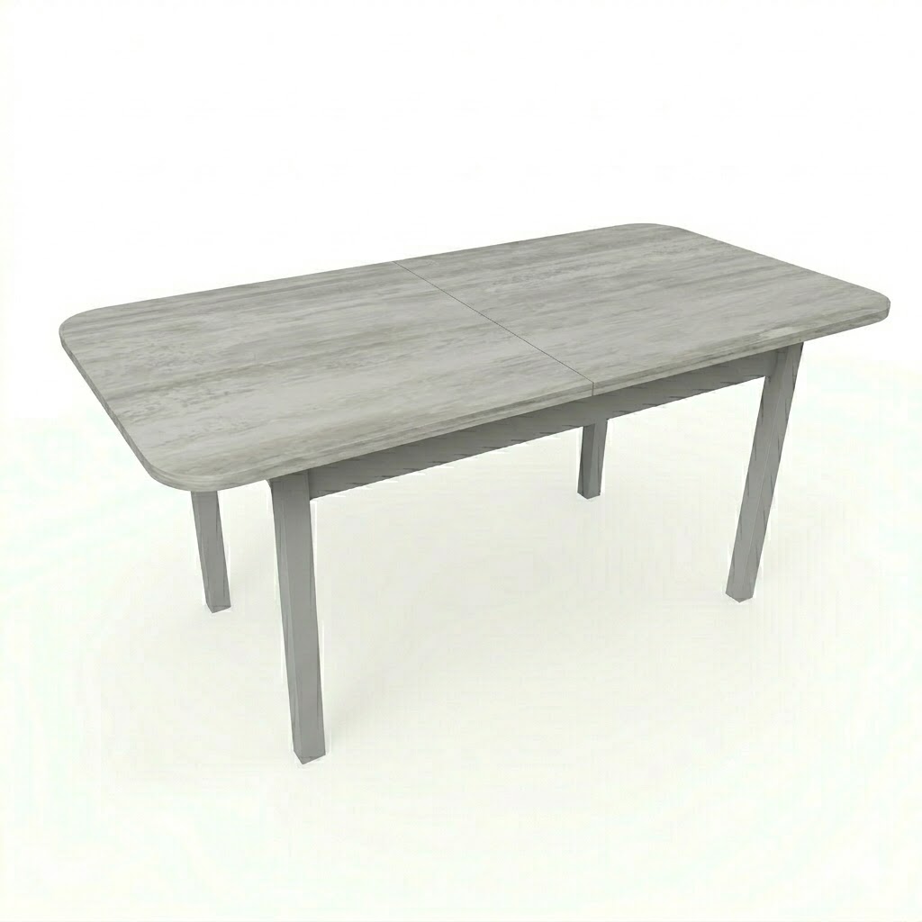 Стол Семейный раздвижной 1600(350)*900 ноги квадро серые Серое Пл.7219 мрамор грей