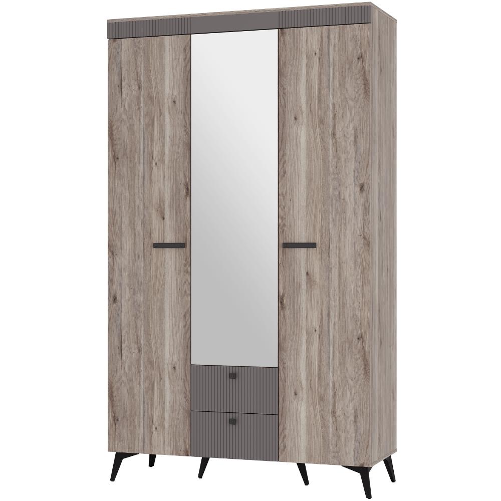 Шкаф 3-х створчатый "Кассандра" ШК-08 Дуб смоки/MF 14 Шкаф 3-х створчатый "Кассандра" ШК-08 Дуб смоки/MF 14