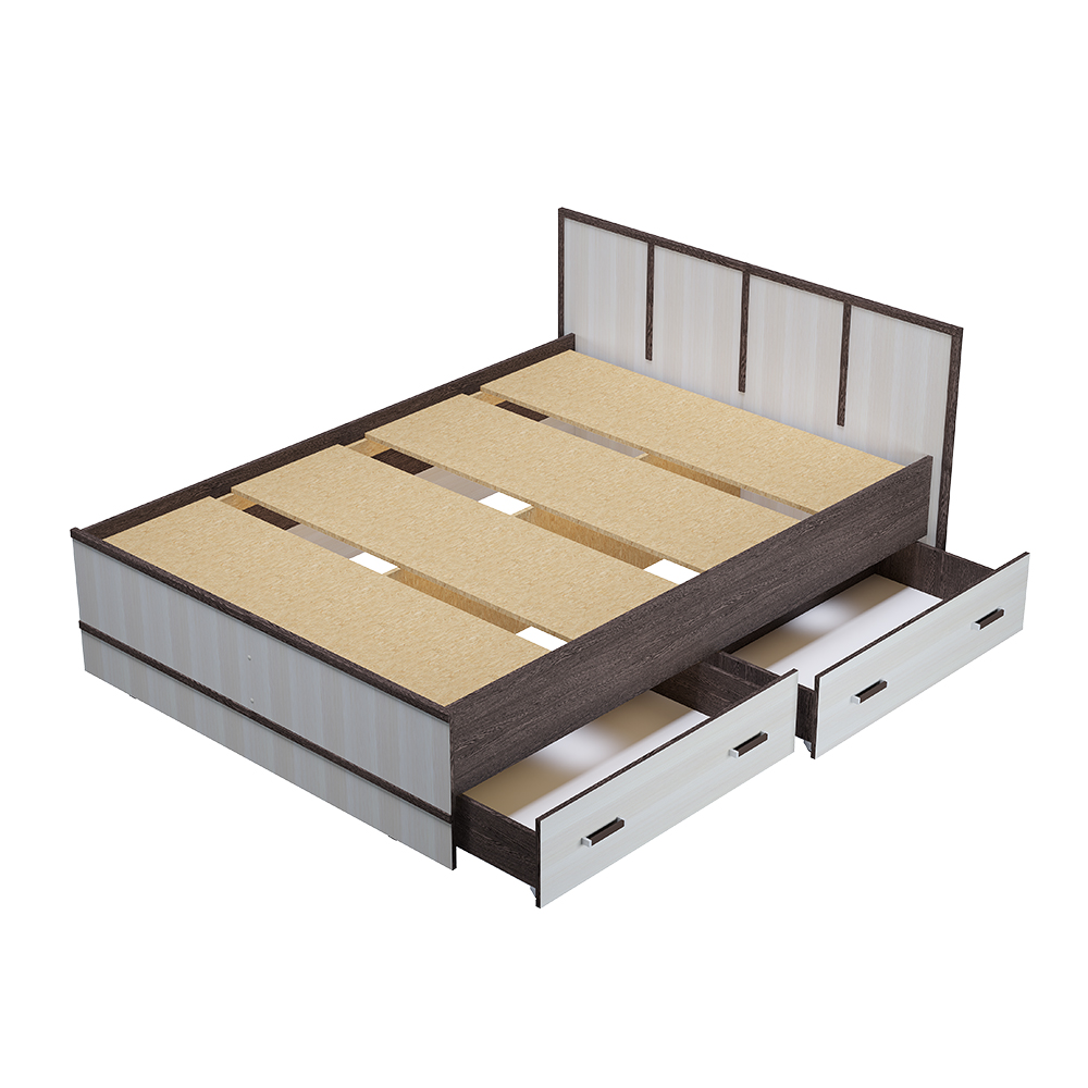 Кровать 1,4 м "Сакура" (венге/лоредо)