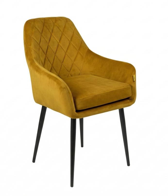 Стул черный Барон (Бэст 22 горчица)