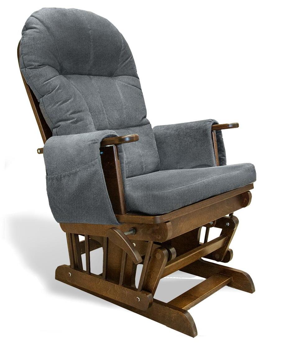 Кресло-качалка Граф-1М Тк.Vitara-017 (серый)