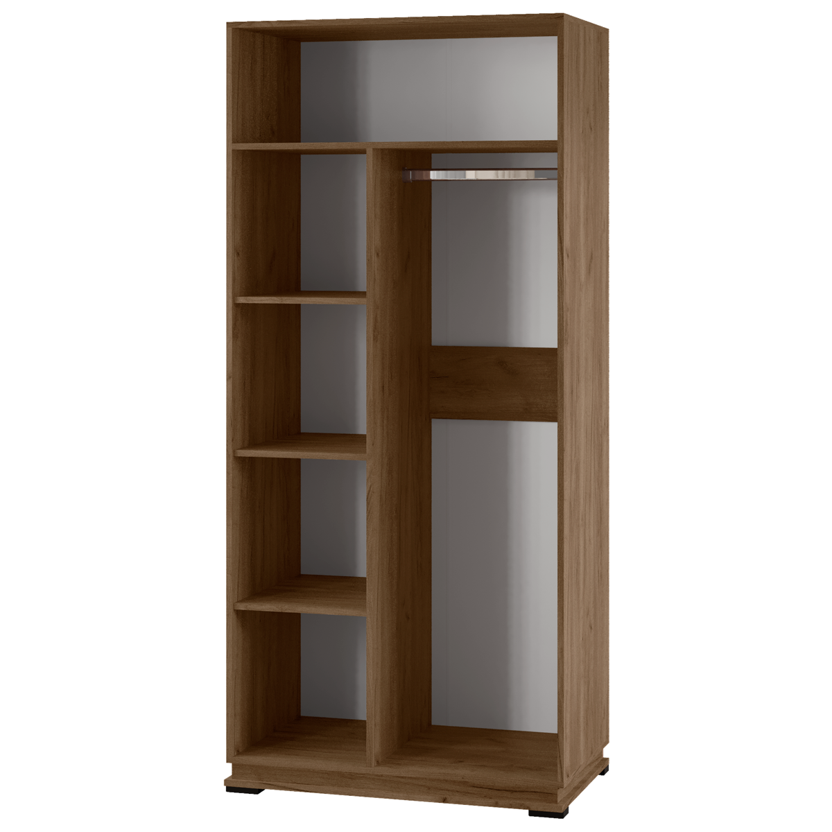 Гостиная Модена шкаф комбинированный МШ-1 Дуб крафт табачный/Дуб крафт белый