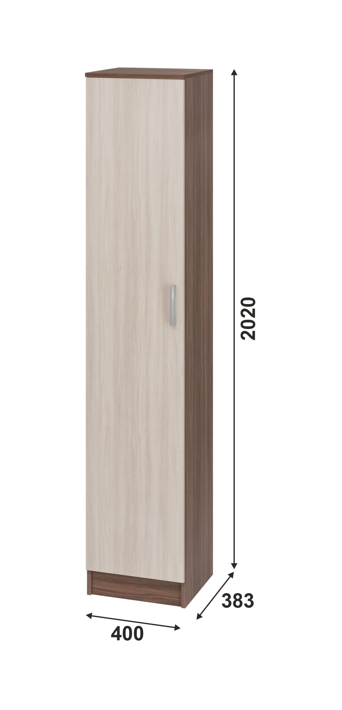 Тива Пенал ПН 202 400х2020х380 (ЯСН-ШИ/СВЕ/ТЕМ)