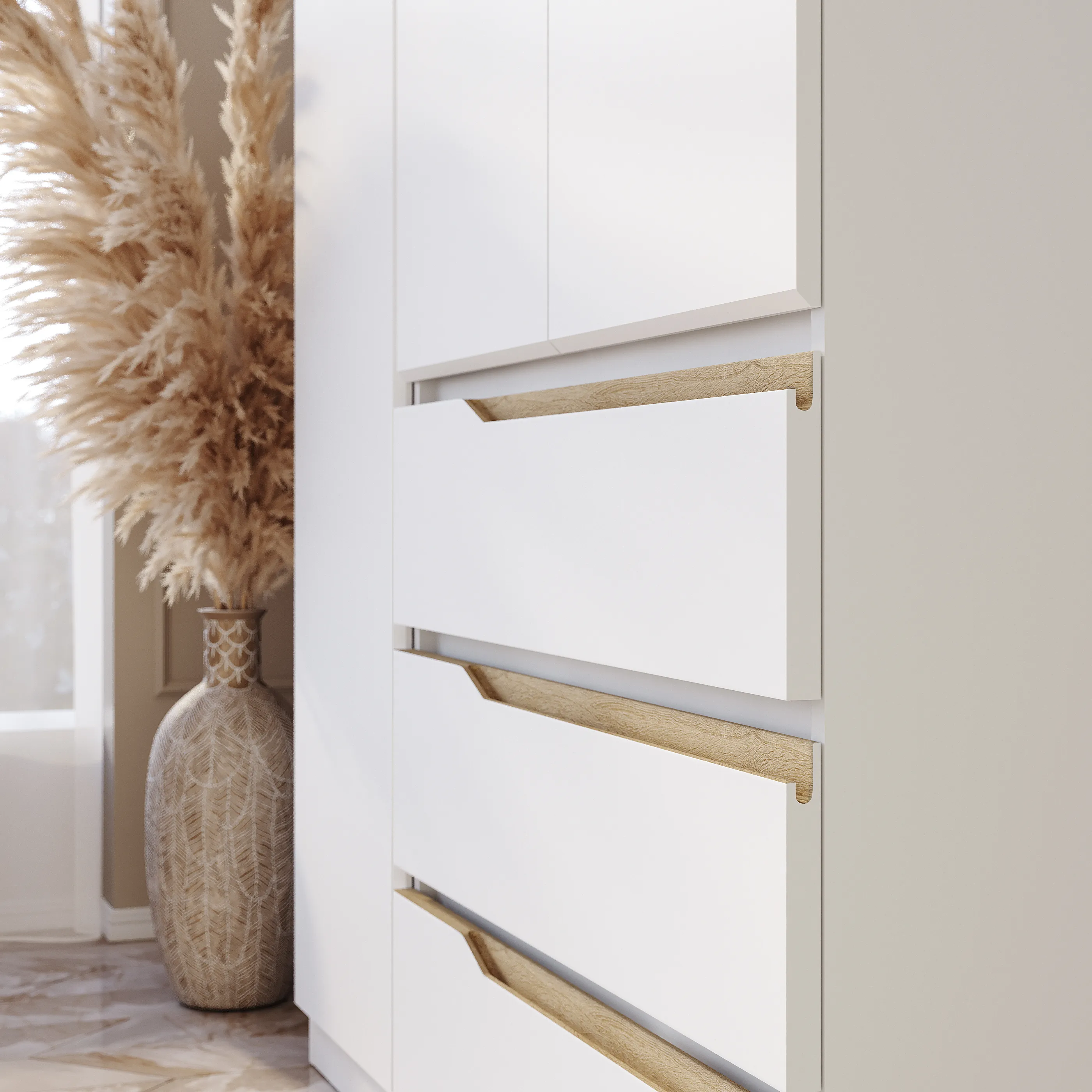 Шкаф 3-х створчатый "Тиана" ШК-07 Белый/Древесный