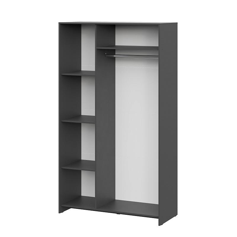 Модульная система "Дольче" Шкаф трехстворчатый (Графит/Белый)