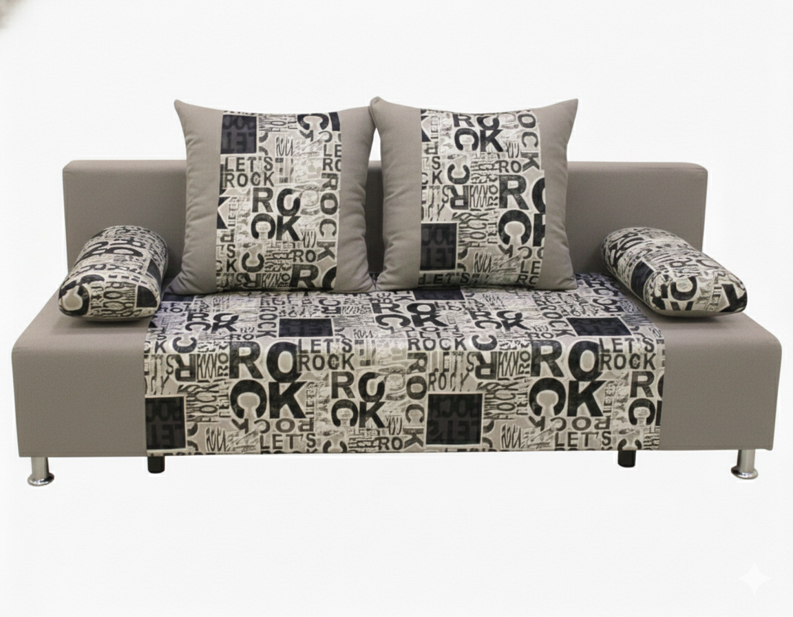 Диван Мадрид рок грей + ЦФ022-3 1 кат Евромебель