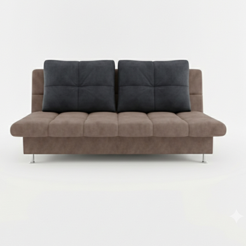 Диван Финка-3 ДК прямой Тк.SELFIE Steel + SELFIE dusty rose 2 кат Апогей