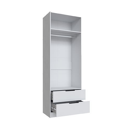 Шкаф Мадрид (0,8) с 2 ящ. без зеркала белый Шкаф Мадрид (0,8) с 2 ящ. без зеркала белый