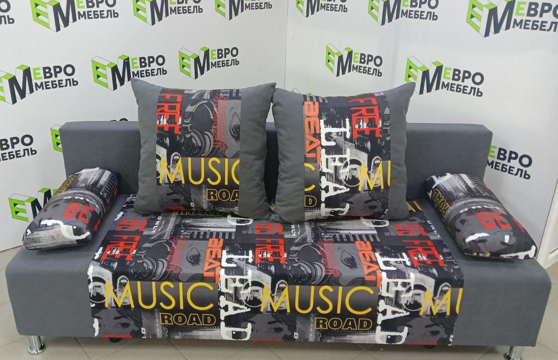 Диван Мадрид роад графит + ЦФ016-20 1 кат Евромебель