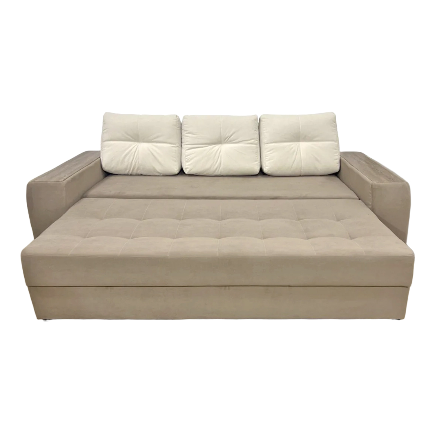 Диван Монтана Д3 Тк.Newtone light beige + Newtone Honey 4 кат ЭКО