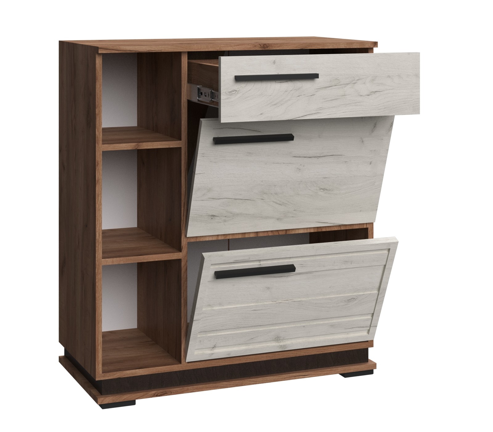 Прихожая Модена тумба МТ-32 дуб крафт табачный/дуб крафт белый