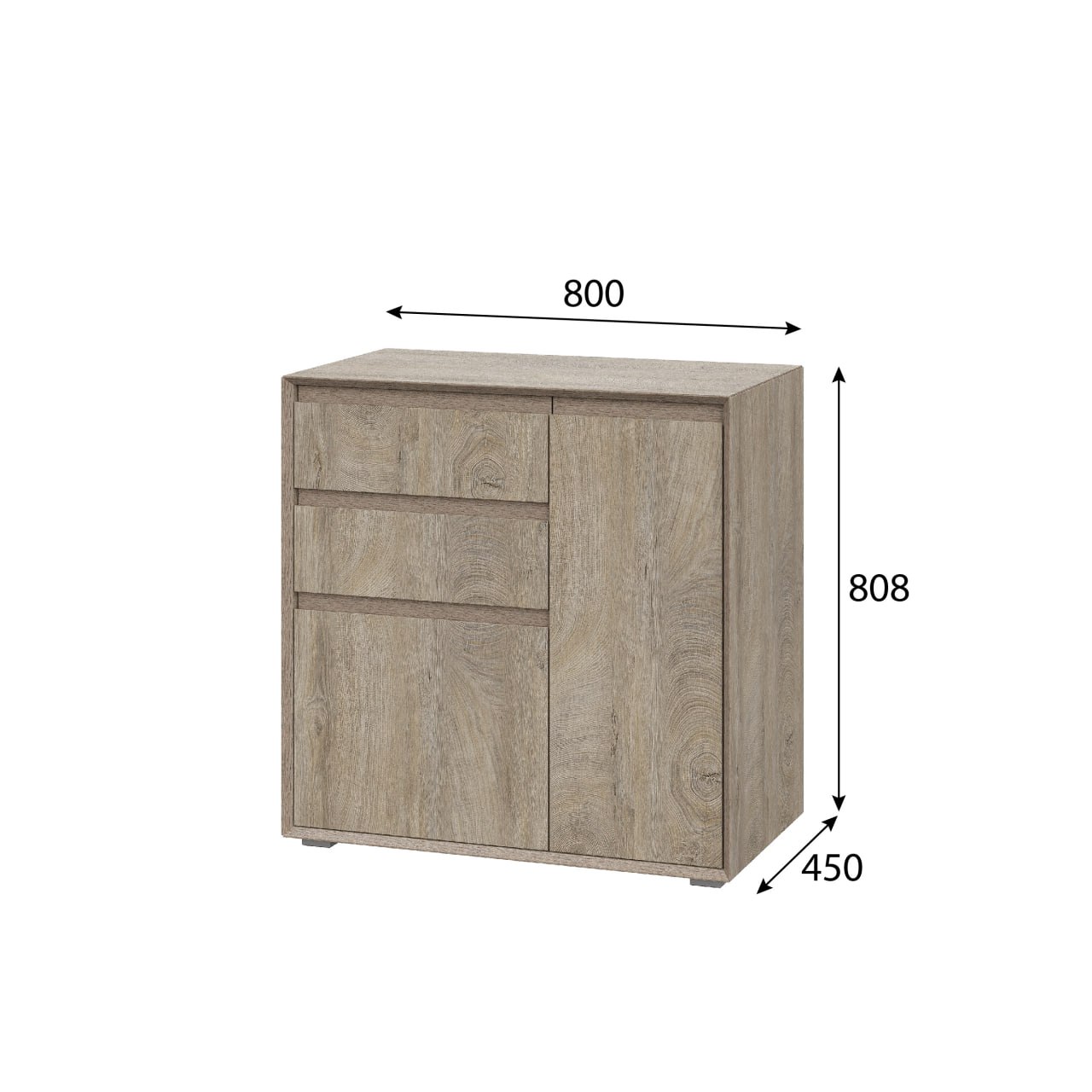 Модульная система "Этна" Комод комбинированный 800 22 J-КШ