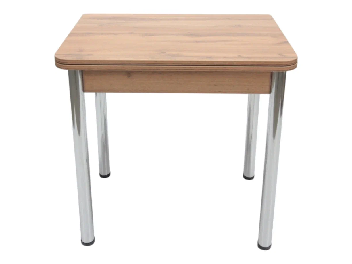 Стол Ломберный 800*600 мм (800*1200) ЛДСП Дуб вотан ноги хром