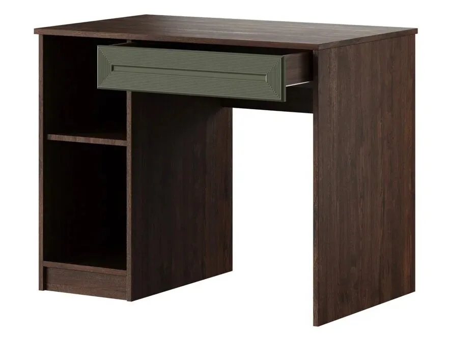 Тиана Стол однотумбовый Дуб Апрель темный/Мидори