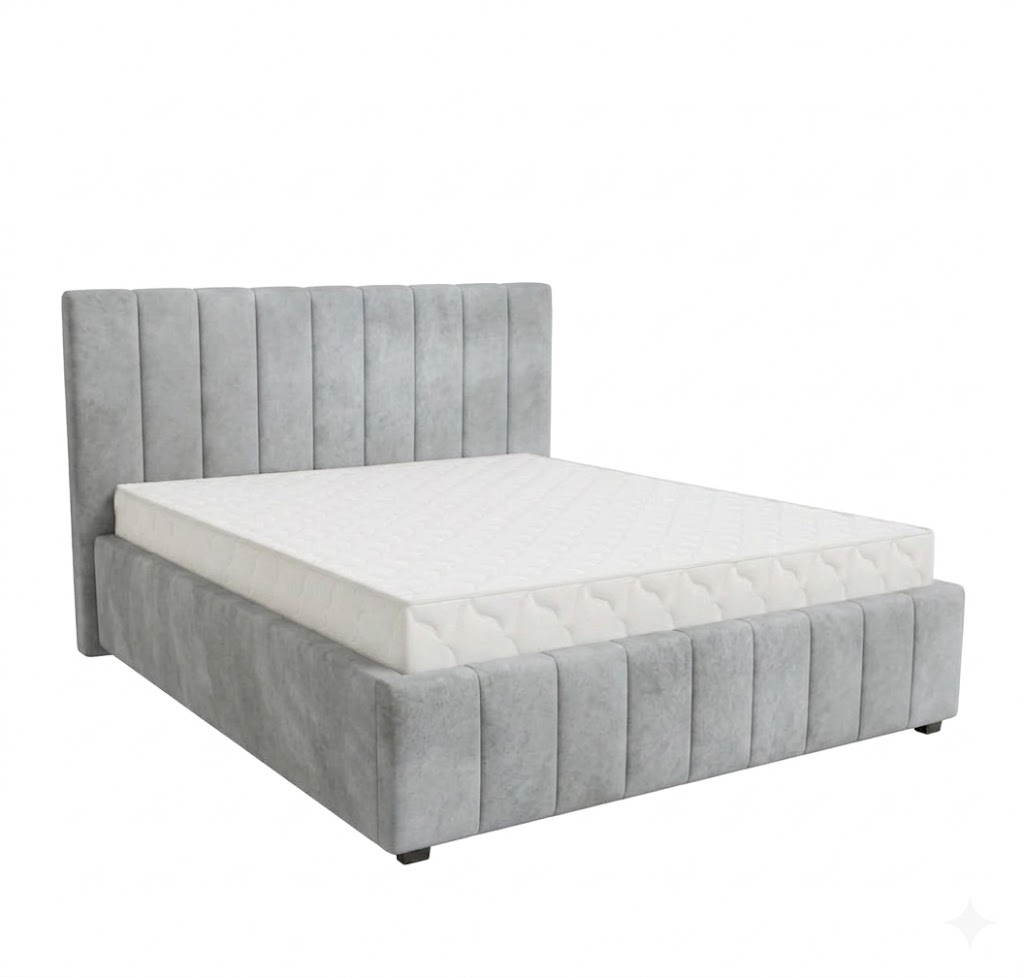 Кровать Кордова-1 1,4*2,0 с П.М. Тк. Monaco 14 (U-SMOKE) 1 кат  Апогей
