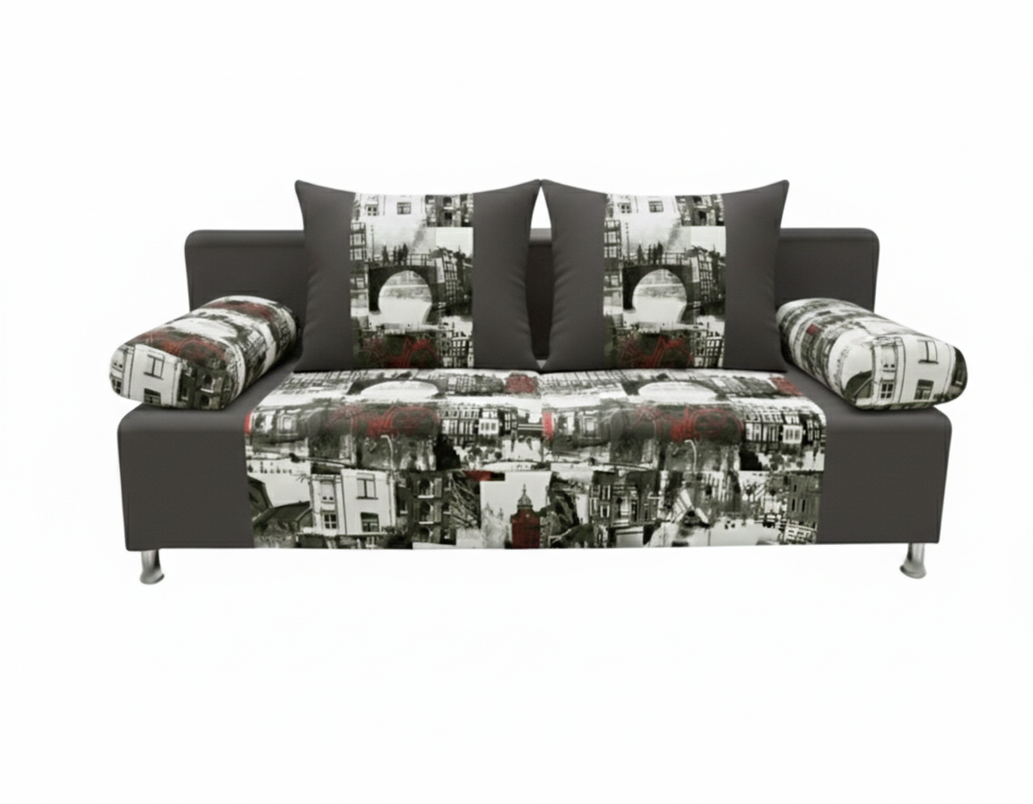 Диван Мадрид амстердам графит + ЦФ16-20 1 кат Евромебель