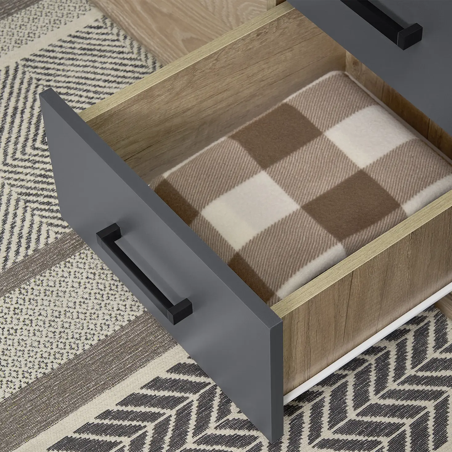 Шкаф 2-х створчатый "Вегас" ШК-03 дуб каньон/графит Шкаф 2-х створчатый "Вегас" ШК-03 дуб каньон/графит