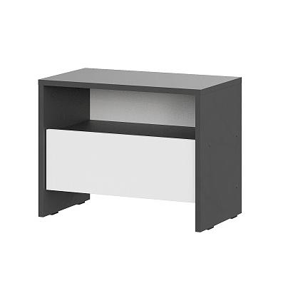 Модульная система "Дольче" Тумба прикроватная (Графит/Белый)