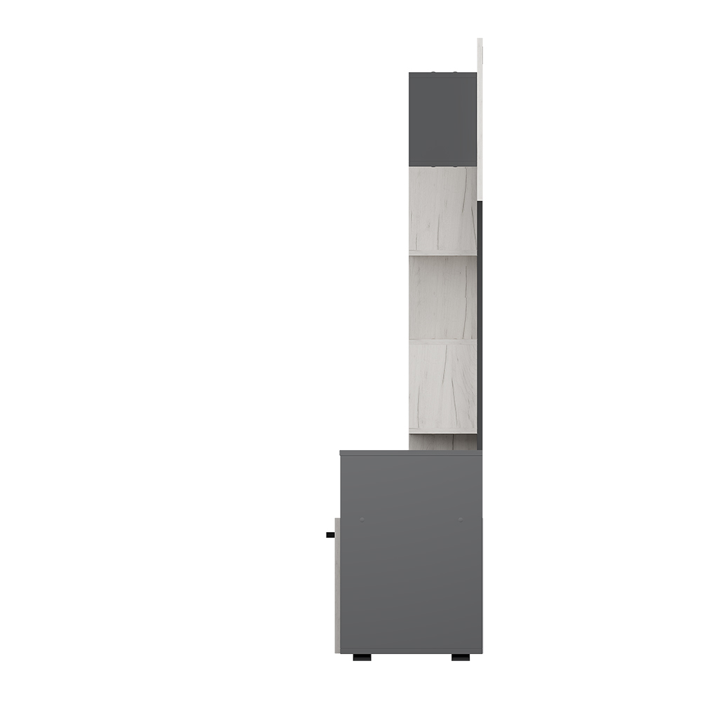 Гостиная "Евро" Графит/Дуб крафт белый