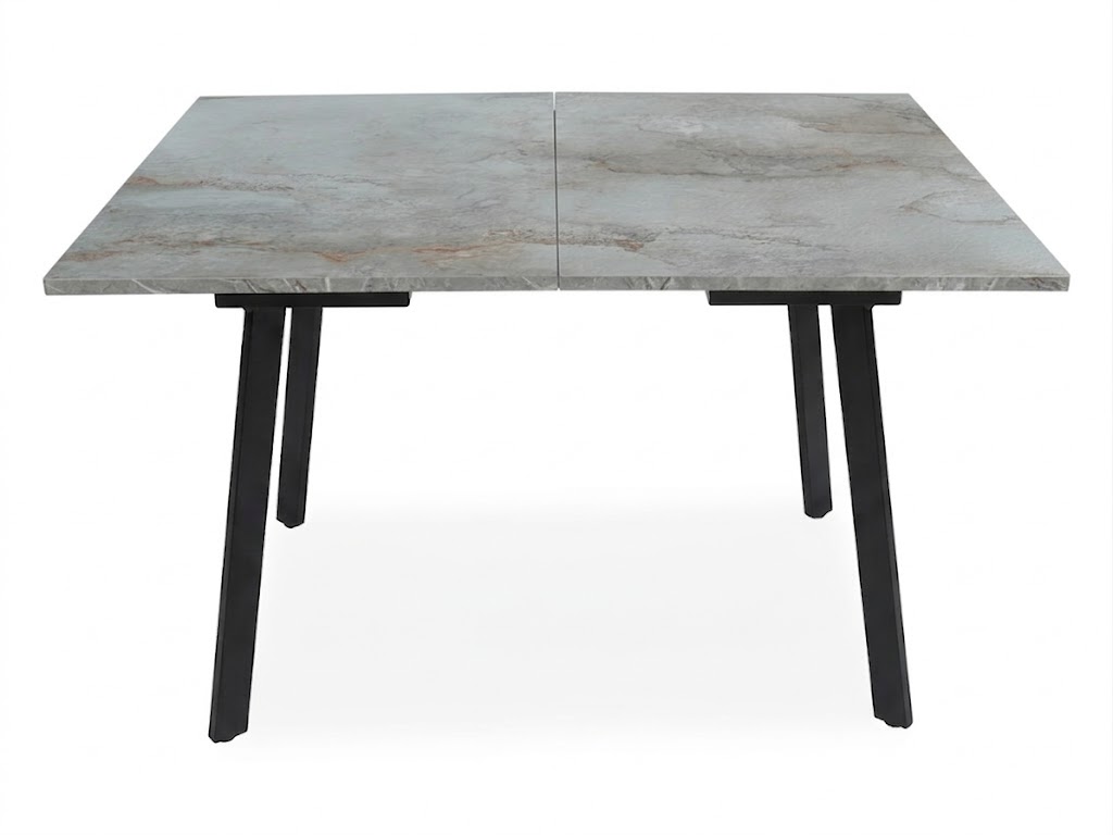 Стол Олимп раздвижной 1200(1530)*800 ноги лофт черные Черное Пл.3076 Марфил Висма